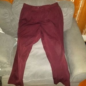 Burgundy dress pants
